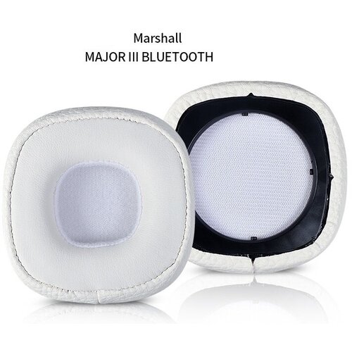 Амбушюры для наушников Marshall Major III Bluetooth белые (кожа). амбушюры для наушников bluetooth anc черные кожа