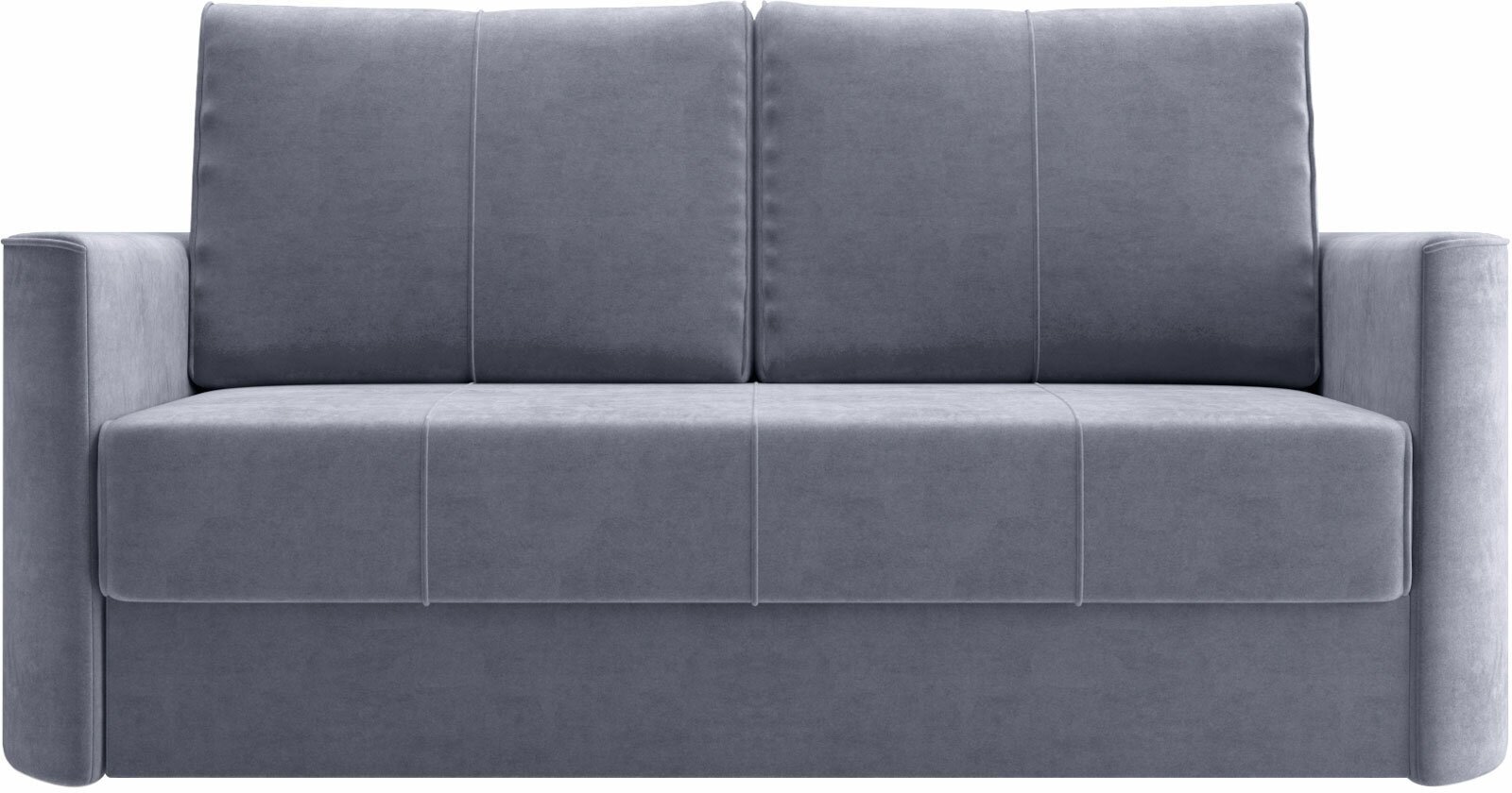 Прямой диван Первый Мебельный Айви Мини Темно-серый, велюр - фотография № 2