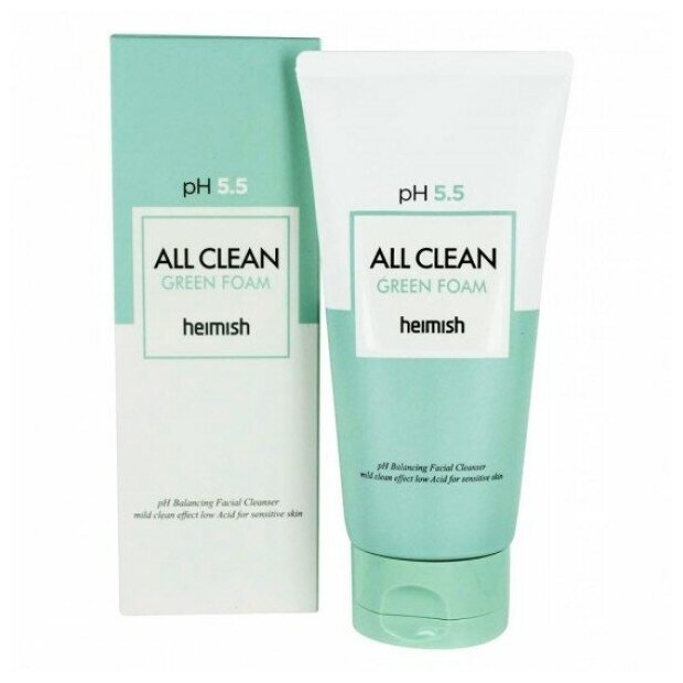 Heimish пенка для умывания All Clean Green Foam pH 5.5, 150 г