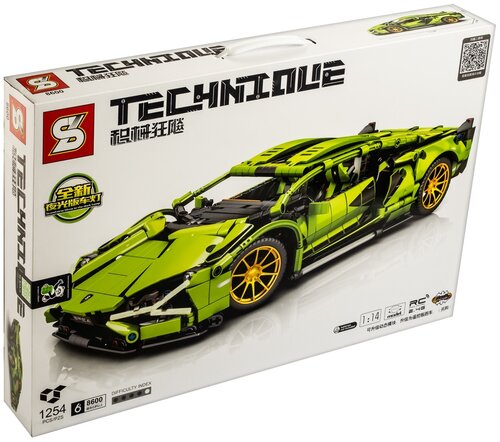 Конструктор SY Technique 8600 Lamborghini Sian FKP 37 1:14, 1254 дет.