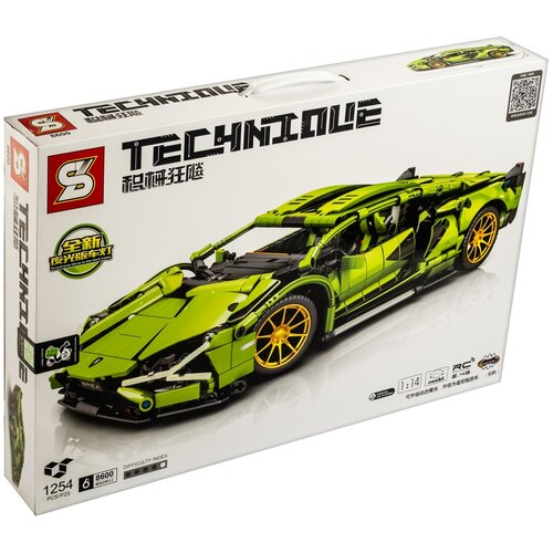  Конструктор SY Technique 8600 Lamborghini Sian FKP 37 1:14, 1254 дет.