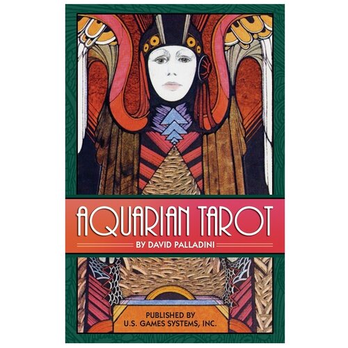 palladini d aquarian tarot in a tin водолей таро карты инструкция на английском языке в жестяной коробке Гадальные карты U.S. Games Systems Таро Aquarian, 78 карт, 200