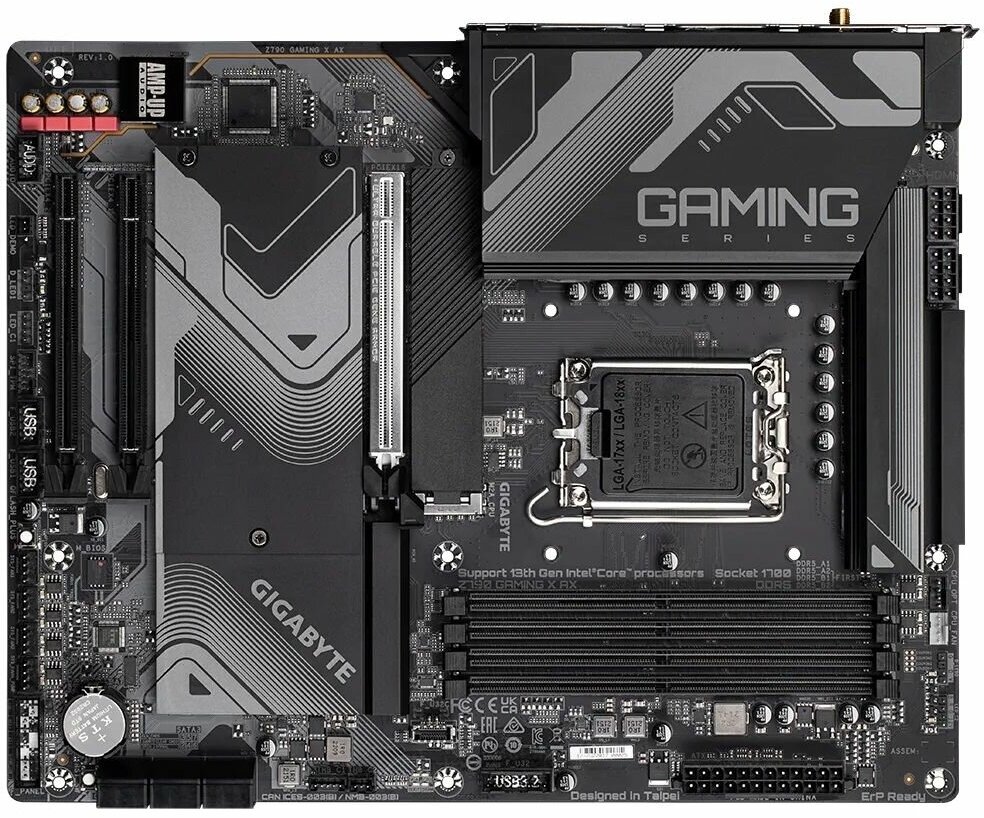 Материнская плата Gigabyte Z790 GAMING X AX, Socket 1700, Intel Z790, 4xDDR5-4800, HDMI+DP