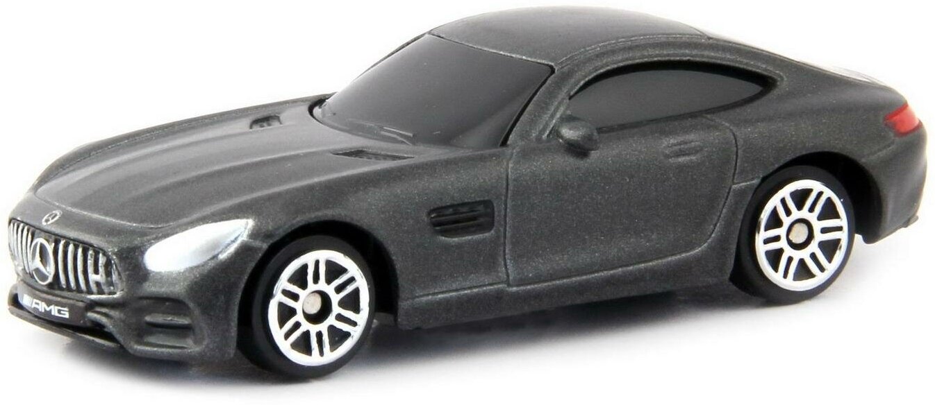 Машина металлическая Uni-Fortune "RMZ City" М 1:64, Mercedes-Benz GT S AMG 2018, цвет серый матовый (344992SM(F))