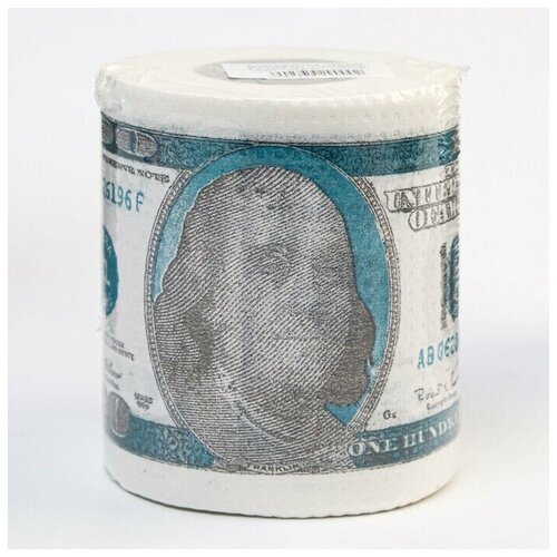 Сувенирная туалетная бумага 100 долларов, стандарт 10х10,5х10 см