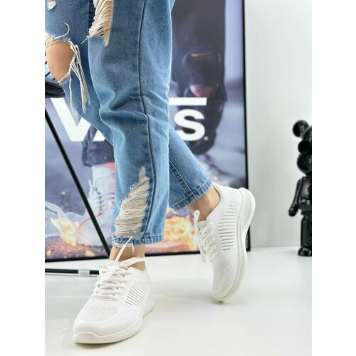 фото Кроссовки , повседневные, размер 39, белый нет бренда