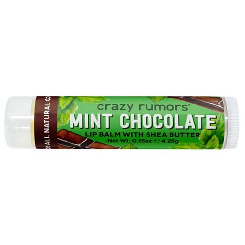 Crazy Rumors Бальзам для губ Mint Chocolate Lip Balm с ароматом Мятный Шоколад, 4.25 г