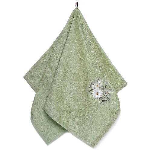 фото Tana home collection полотенце дейзи цвет: зеленый (30х70 см) br42300