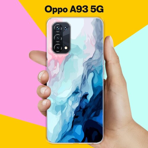 Силиконовый чехол на OPPO A93 Акварель / для Оппо А93 5Джи силиконовый чехол на oppo a93 коты для оппо а93 5джи