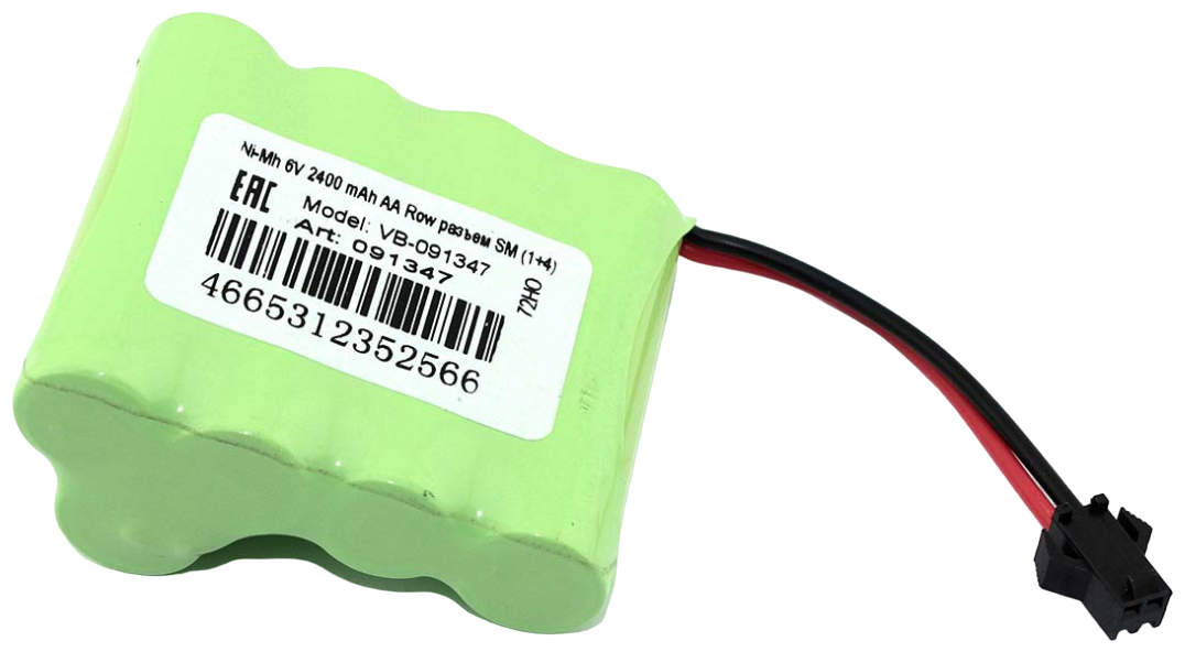 Аккумулятор Ni-MH 3.6V 2400mAh AA Row разъем KET-2P