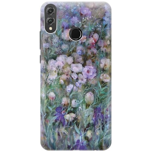 фото Re:paчехол - накладка artcolor для honor 8x с принтом "сиреневое поле"