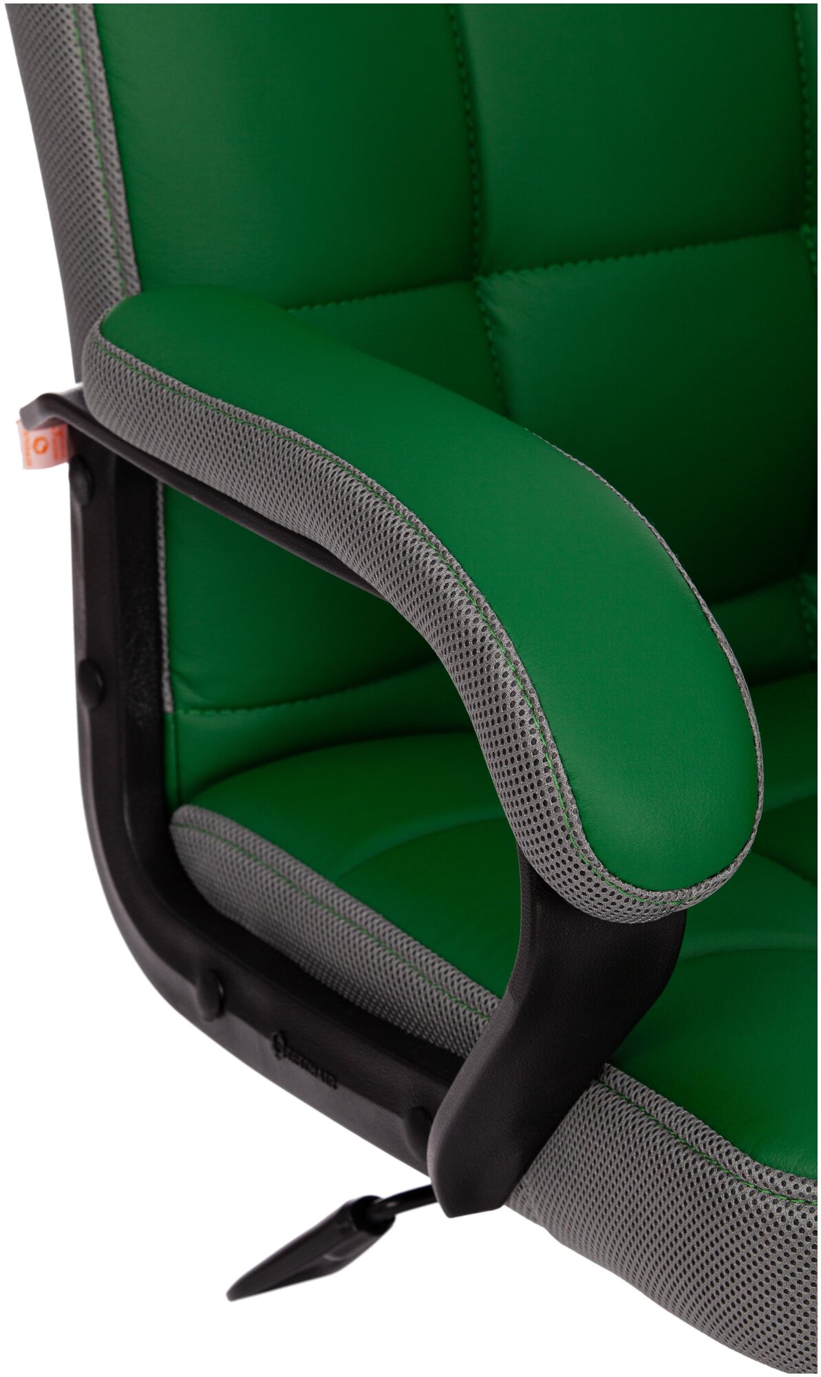 Компьютерное кресло TetChair Trendy для руководителя, обивка: искусственная кожа/текстиль, цвет: зеленый - фотография № 7