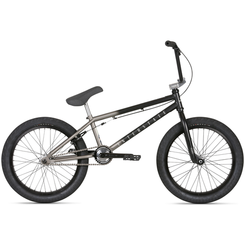 фото Велосипед bmx haro interstate (2021) matte grey/black fade 21" (требует финальной сборки)