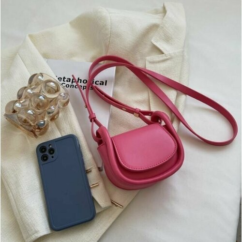 фото Сумка кросс-боди , фактура гладкая, розовый bottoncini