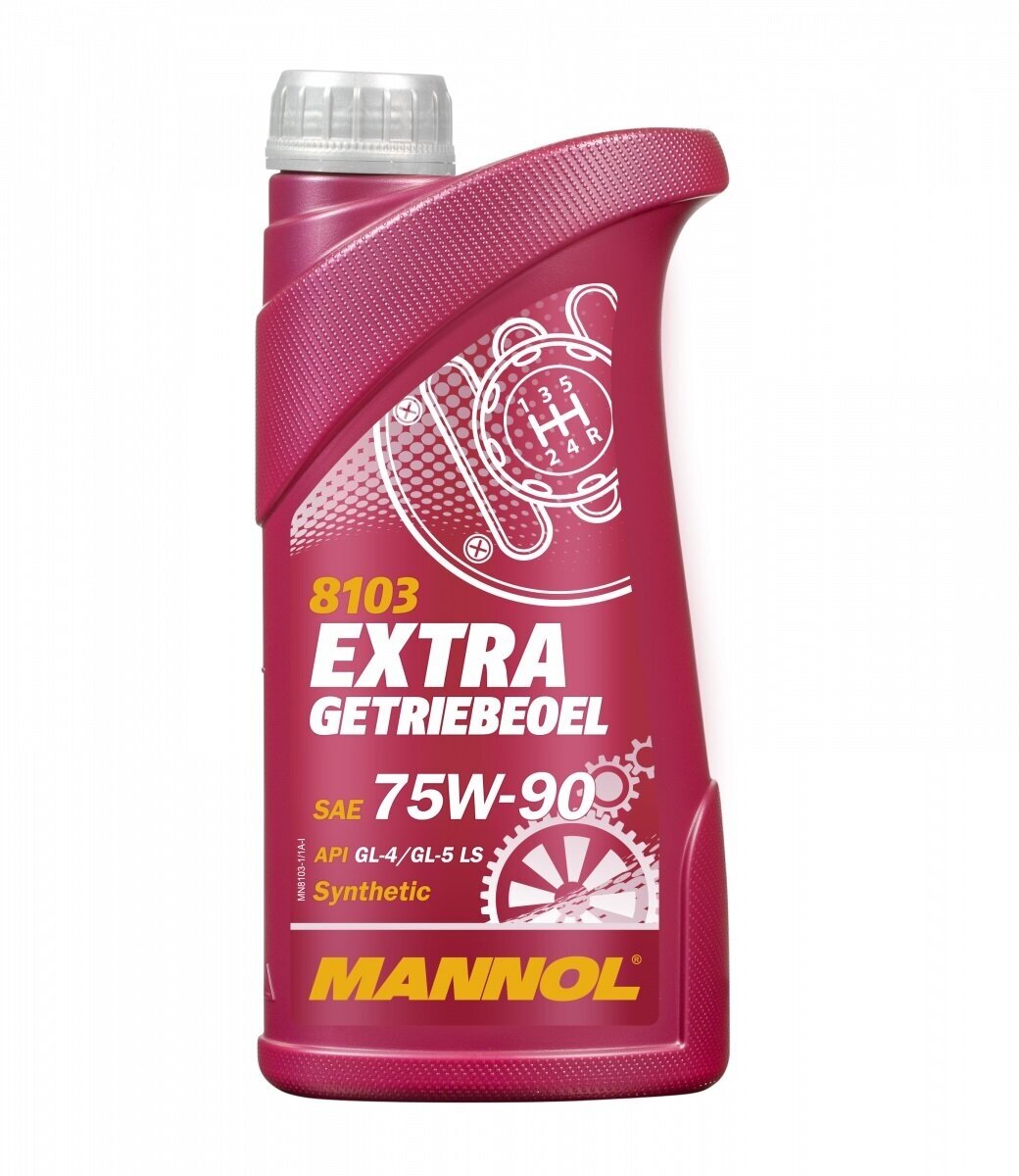 Трансмиссионное масло MANNOL Extra Getriebeoel 75w-90 GL4/GL5 LS 1л синтетическое MN8103-1