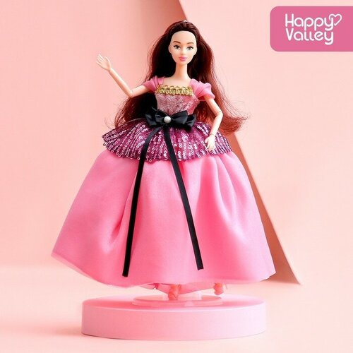 Happy Valley Кукла-модель шарнирная «Нежные мечты», в розовом платье