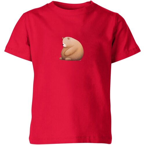 Футболка Us Basic, размер 4, красный детская футболка толстый медведь 164 синий
