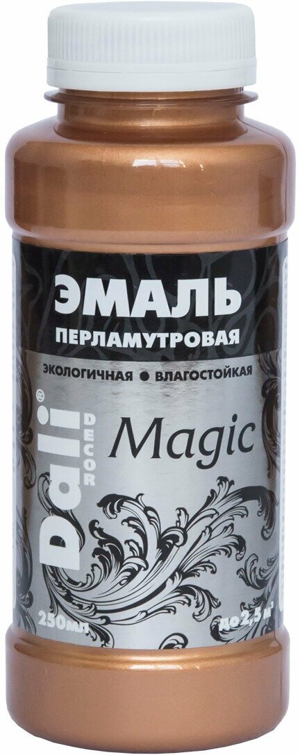 Декоративная перламутровая эмаль Magic медь, флакон 0,25 л