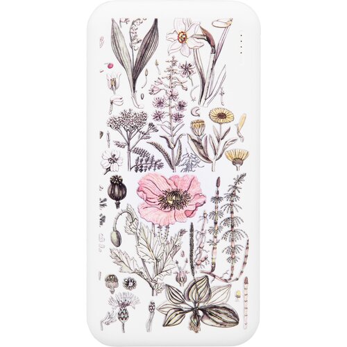 Внешний аккумулятор Гербарий 10000 mAh белый 580000₽