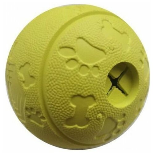 HOMEPET SNACK Ф 8 см игрушка для собак мяч с отверстиями для лакомств игрушка для собак homepet мяч с отверстиями для лакомств snack ф 8 см