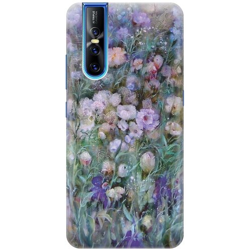 фото Re:pa накладка transparent для vivo v15 pro с принтом "сиреневое поле"