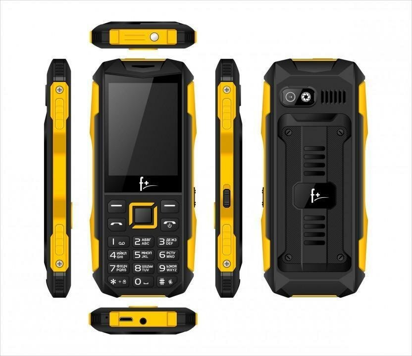 Мобильный телефон F+ PR240 Черно-желтый