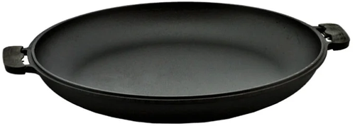 Крышка-сковорода чугунная с литыми ручками Биол, 50 см