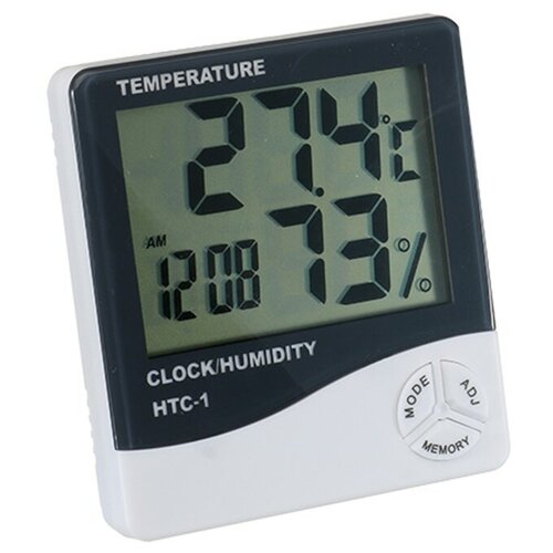 Термометр/ термометр гигрометр цифровой / HTC-1 цвет белый