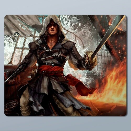 Коврик для мыши с принтом игра Assassin's Creed IV Черный Флаг - 11558 ps4 игра sony assassin s creed iv black flag ps hits