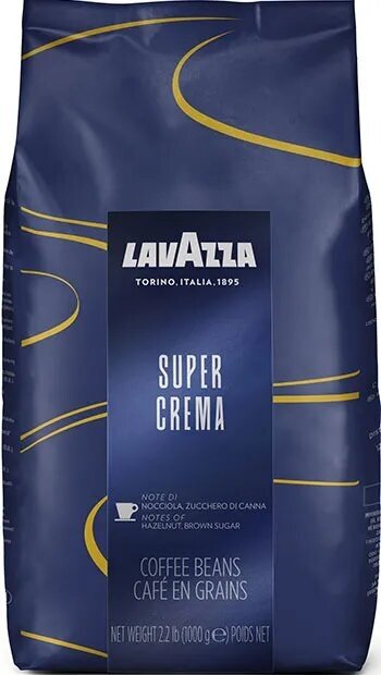 Кофе в зернах Lavazza Super Crema (Супер крема) 1 кг