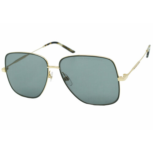 Солнцезащитные очки MARC JACOBS, бабочка, оправа: металл, с защитой от УФ, для женщин, золотой