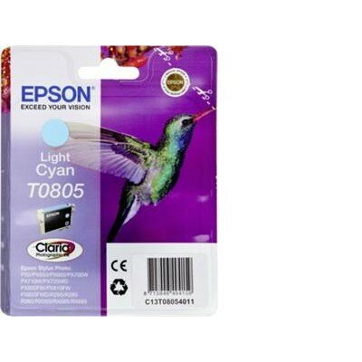 Картридж Epson C13T08054011, 330 стр, светло-голубой