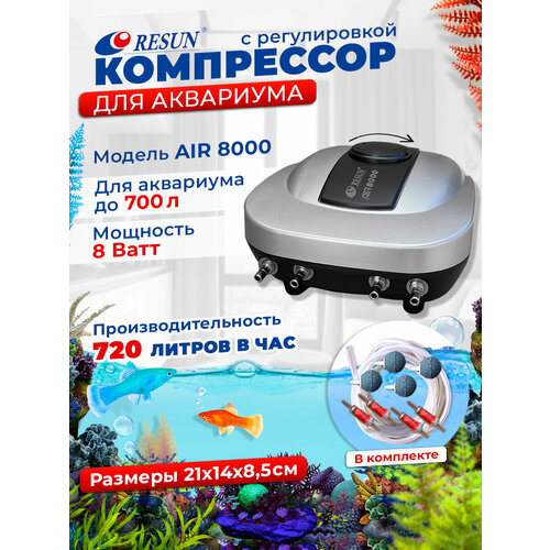 Компрессор для аквариума Resun AIR 8000 260000₽