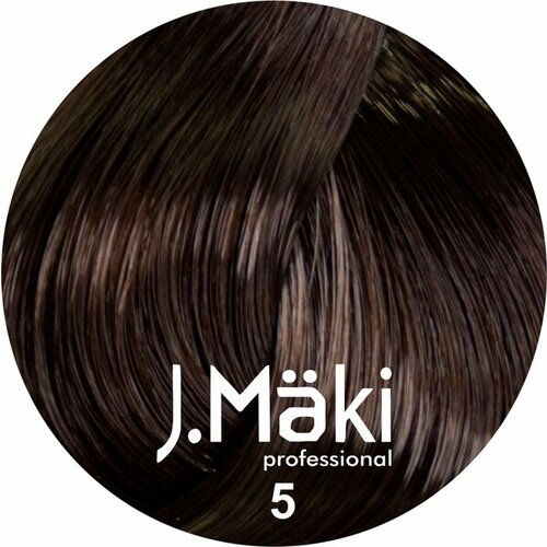 J.Maki Стойкий краситель для волос 5 Светло-коричневый 60 мл оригинал