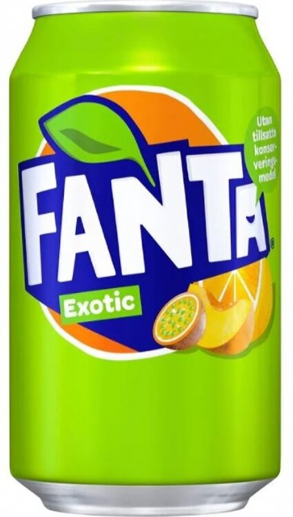 Напиток безалкогольный газированный Fanta Экзотик 330 мл ж/б - фотография № 3