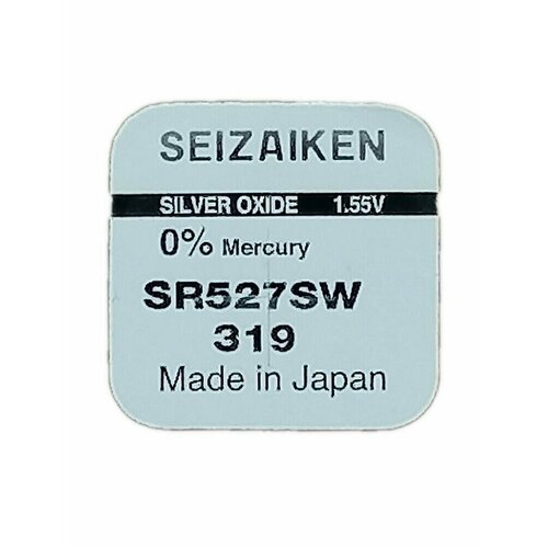 Батарейка SEIZAIKEN 319 (SR527SW) Silver Oxide 1.55V (1 шт)