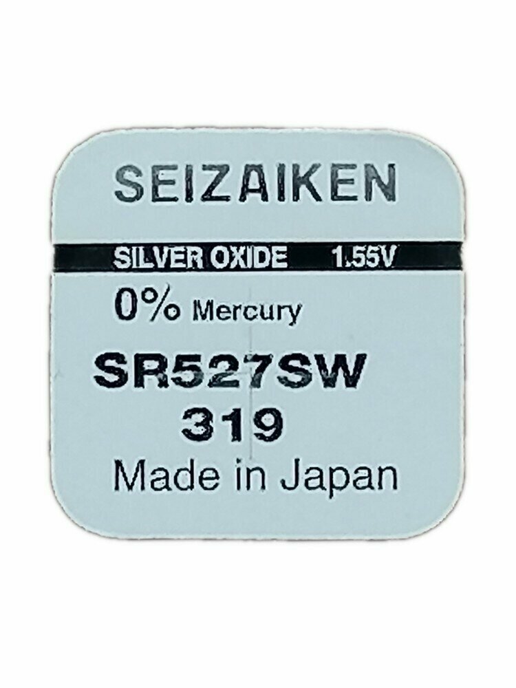 Батарейка SEIZAIKEN 319 (SR527SW) Silver Oxide 1.55V (1 шт)