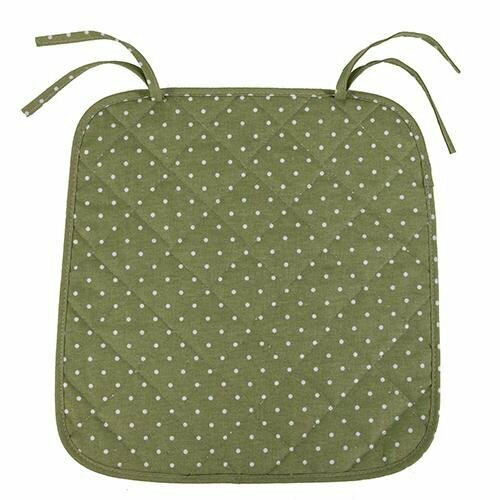 Подушка на стул/с завязками/для кухни/35x38/хлопок/рогожка