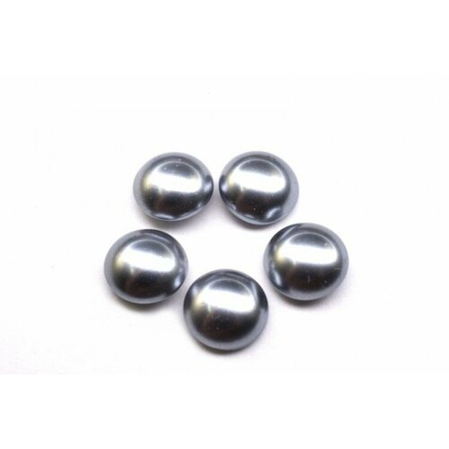 glass pearl cabochon 8мм цвет 70979 purple 756 008 5шт Glass Pearl Cabochon 8мм, цвет 70484 Light Grey, 756-004, 5шт