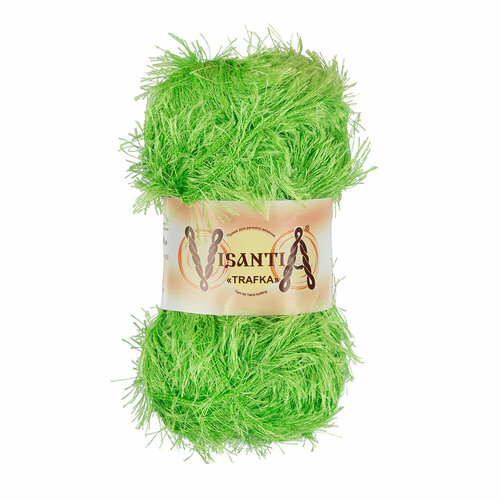 Пряжа VISANTIA "TRAFKA" 100% полиэстер 100 г 150 м №0104 св. зеленый