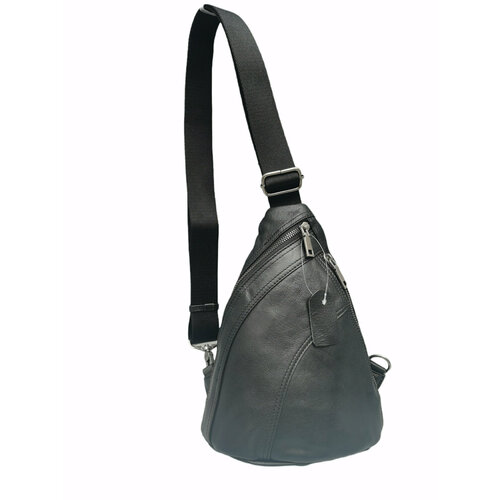 фото Сумка слинг 9213, фактура матовая, черный нет бренда