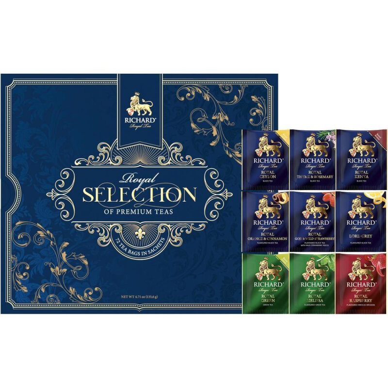 Подарочный набор Richard Royal tea selection premium 72*2г Май-Фудс - фото №17