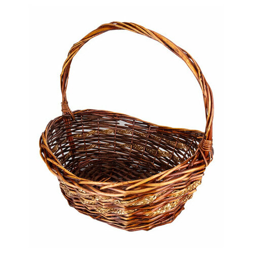 Корзина плетеная из лозы Бруклин 41х33х38 см, Большая