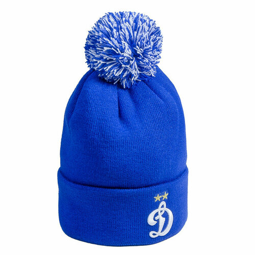 Шапка Atributika & Club, размер 55/58, синий шапка фк динамо москва с помпоном размер 55 58 черный