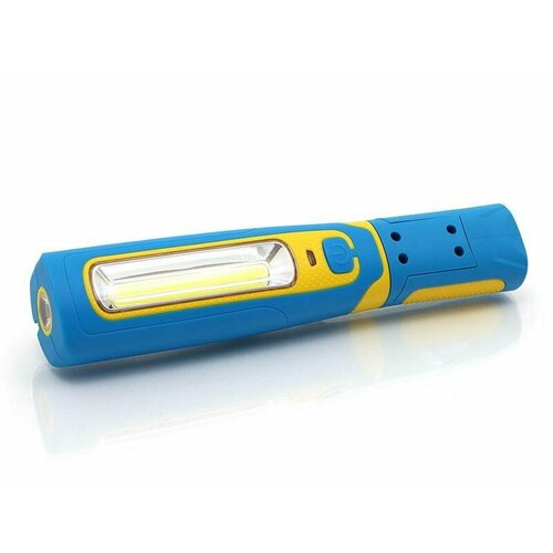 Dollex FIS-12 синий/желтый налобный светодиодный аккумуляторный фонарь 3w led 3w cob dollex fis 21