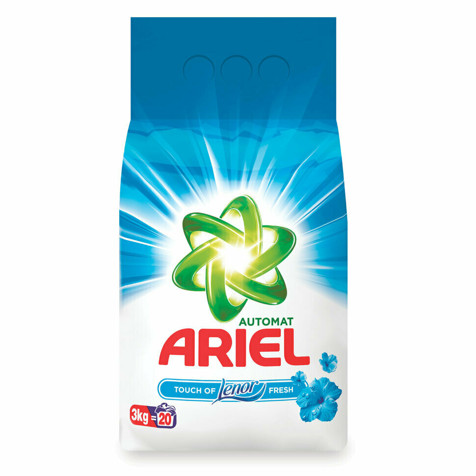 Стиральный порошок Ariel Touch of Lenor Fresh, для белых тканей, 3 кг - фото №14