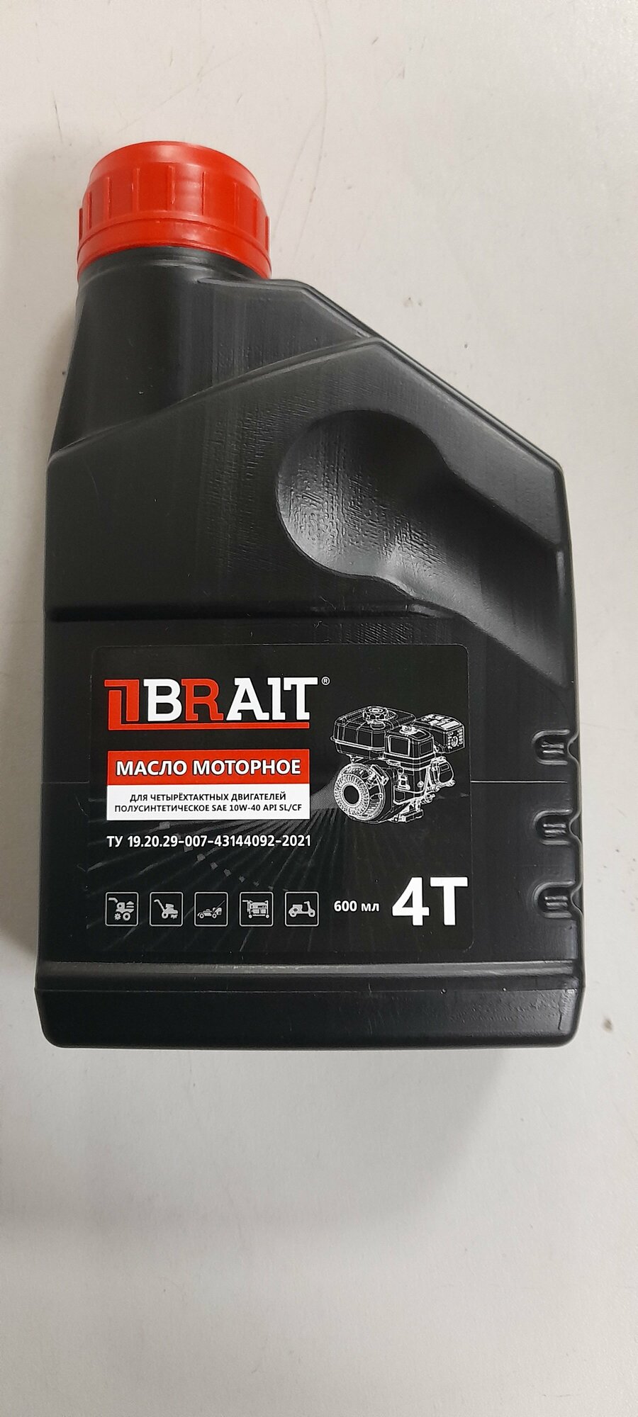 Масло BRAIT 4-Т SAE 10W-40 API SL/CF полусинтетическое