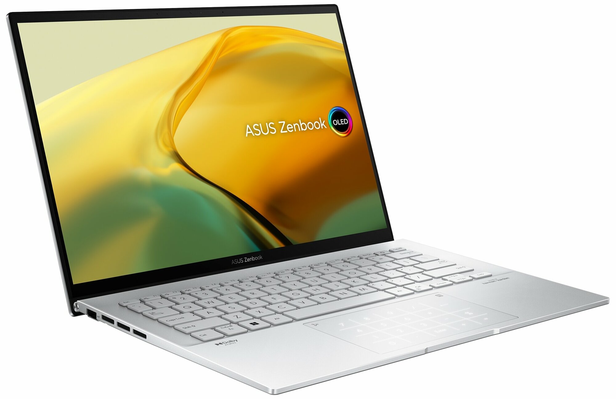 Ноутбук ASUS Zenbook 14 OLED UX3402VA-KM064W 90NB10G6-M00E90 (14", Core i7 1360P, 16Gb/ SSD 1024Gb, Iris Xe Graphics eligible) Серебристый - фото №3