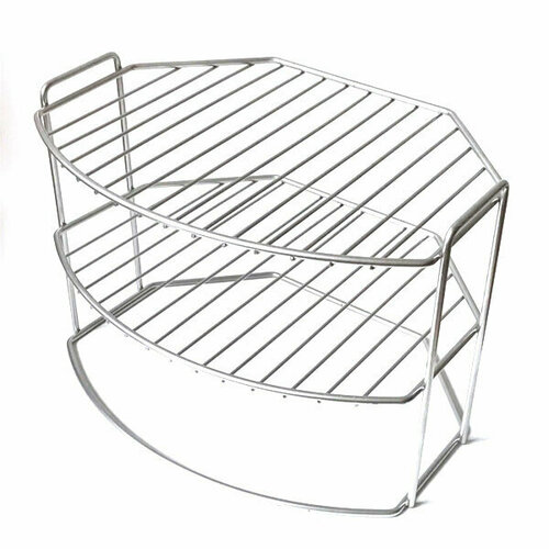 Полка радиусная 3х ярусная 31,5*23,5*22,5 см хром