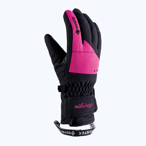 Перчатки Viking, размер 8, розовый, черный